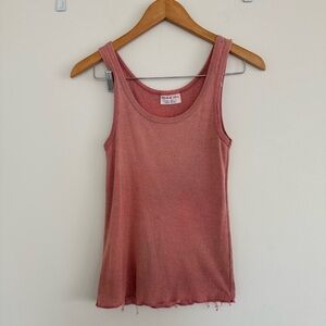 Michael Stars y2k shimmery pink tank top